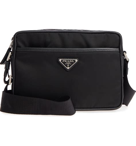 small black purse prada|prada small nylon camera bag.